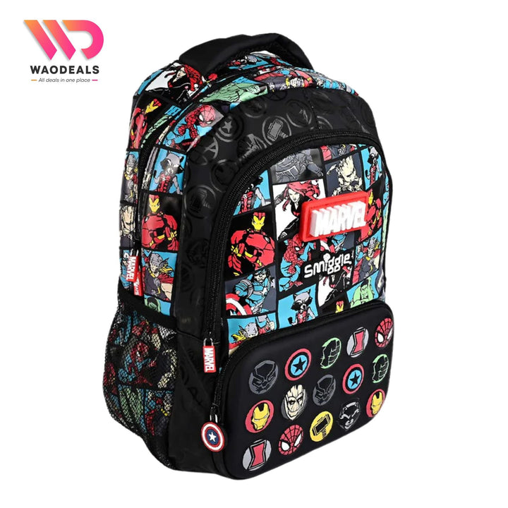 🕷️Original Smiggle 17 Inch Marvel Classic Backpack for Boys | Smiggle School Bag | Marvel Spider-Man 🎒✨ waodeals