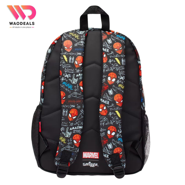 🕷️ Original Smiggle 17 Inch Spider-Man Classic Backpack For Boys Marvel School Bag Fun Fair Bagpack🎒✨ waodeals