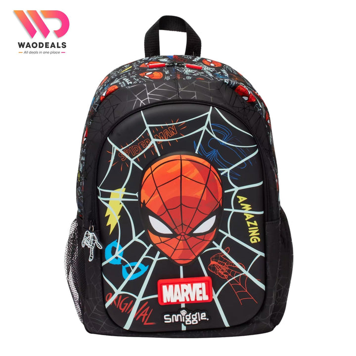 🕷️ Original Smiggle 17 Inch Spider-Man Classic Backpack For Boys Marvel School Bag Fun Fair Bagpack🎒✨ waodeals