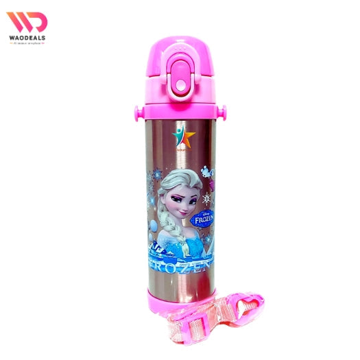 ❄️✨ Disney Girls Frozen Stainless Steel Water Bottle | 500ml Double Wall Insulated Vacuum Flask ✨❄️ waodeals