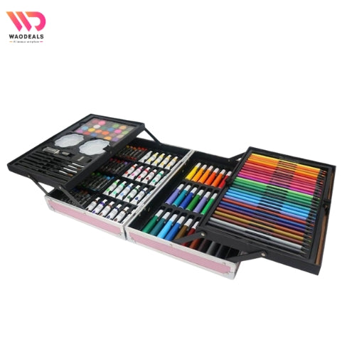 🎨✨ 145-Piece Deluxe Art Set for Kids & Artists 🖌️🎒 waodeals