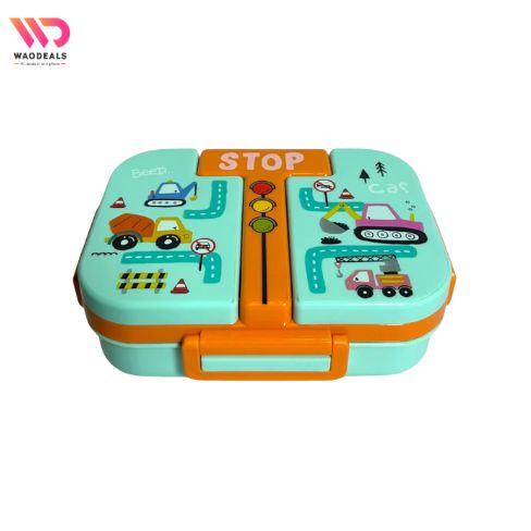 🍱 Sealed 2-Grid Child Stainless Steel Lunch Box | Portable Leakproof Kids Bento Box for School, Office & Travel ✨ waodeals