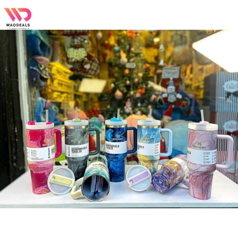 ⭐ Stanley Quencher H2.0 FlowState – Marble Edition | 40oz (1.18L) waodeals