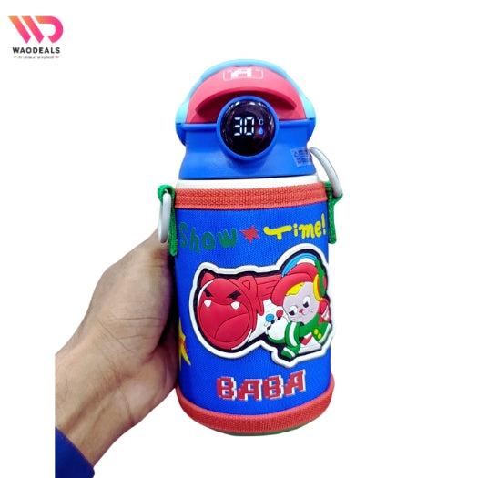 🌟 Kids’ 500ml Stainless Steel Thermos Water Bottle with LED Temperature Display 🌟 waodeals