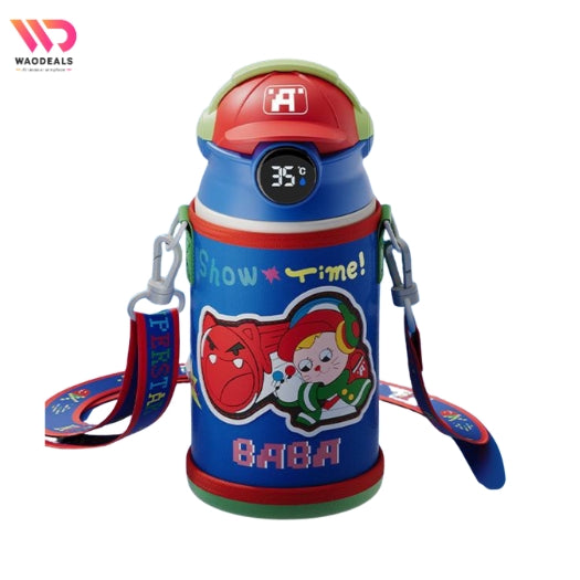 🌟 Kids’ 500ml Stainless Steel Thermos Water Bottle with LED Temperature Display 🌟 waodeals