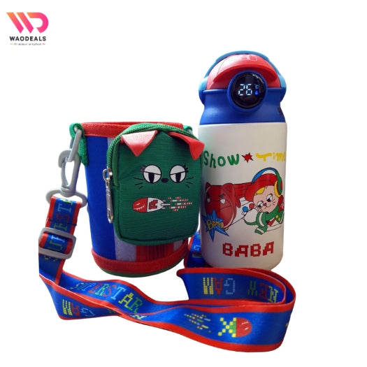 🌟 Kids’ 500ml Stainless Steel Thermos Water Bottle with LED Temperature Display 🌟 waodeals