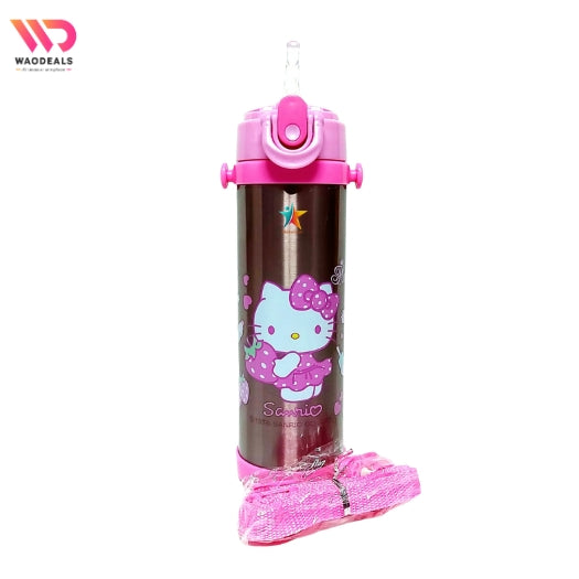 🎀 Disney Girls Hello Kitty Stainless Steel Water Bottle | Double Wall Insulated 500ml 💖 waodeals