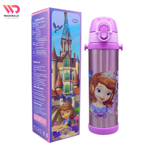 👸 Disney Girls Sofia Stainless Steel Water Bottle (500ml)🌸 waodeals