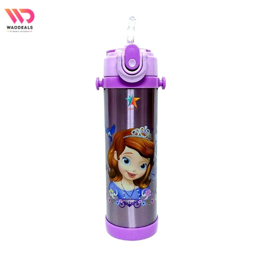 👸 Disney Girls Sofia Stainless Steel Water Bottle (500ml)🌸 waodeals