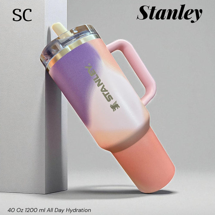 The New Frequency Quencher ProTour Flip Straw Tumbler | 40 OZ - Rose Petal Motion