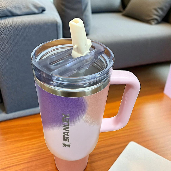 The New Frequency Quencher ProTour Flip Straw Tumbler | 40 OZ - Rose Petal Motion