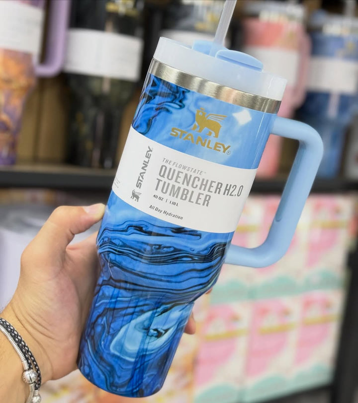 ⭐ Stanley Quencher H2.0 FlowState – Marble Edition | 40oz (1.18L) waodeals