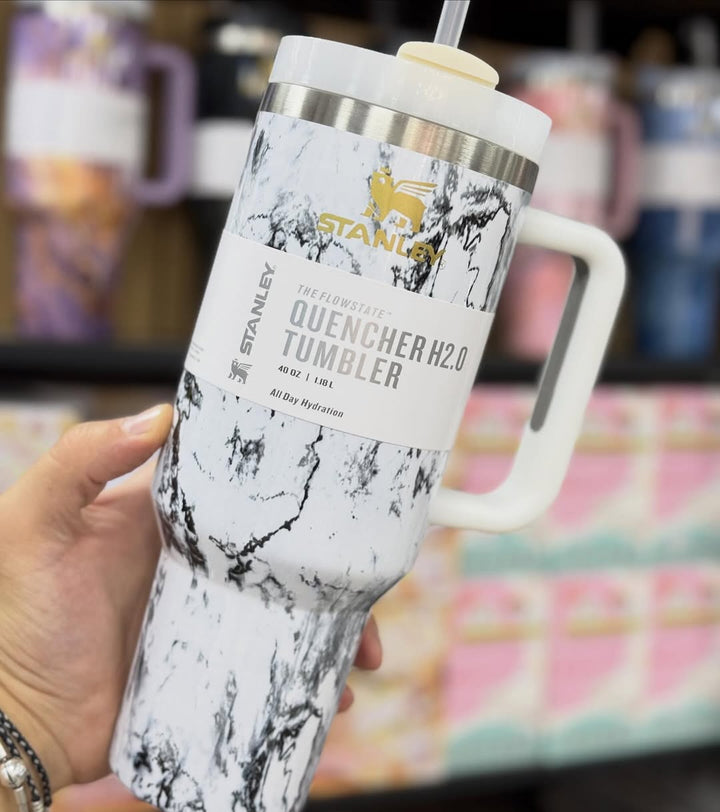 ⭐ Stanley Quencher H2.0 FlowState – Marble Edition | 40oz (1.18L) waodeals