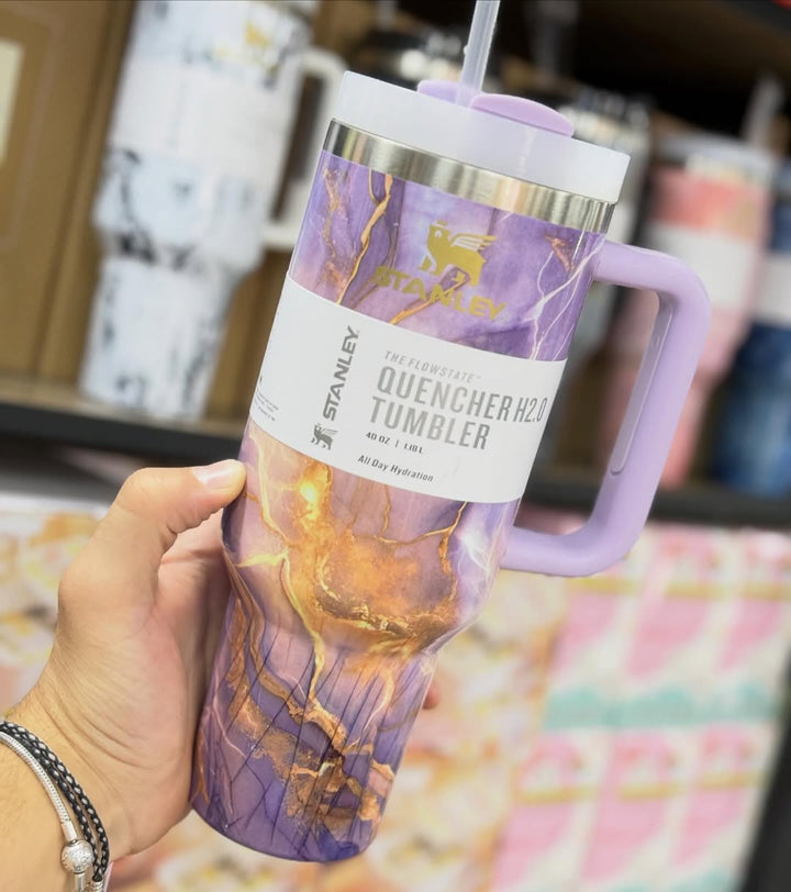 ⭐ Stanley Quencher H2.0 FlowState – Marble Edition | 40oz (1.18L) waodeals