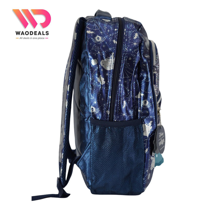 ✨ Original Smiggle Disney Princess Cinderella 17-Inch School Bag | Kids Travel Backpack | Girls Cartoon Backpack | Water-Resistant | Spacious Compartments 🎀👑 waodeals