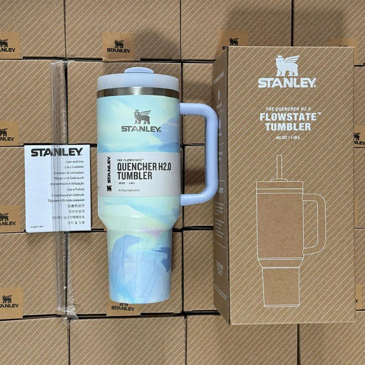 Stanley 40oz Quencher H2.0 Flowstate Insulated Tumbler with Handle & Straw Stainless Steel Travel Mug Hot & Cold waodeals
