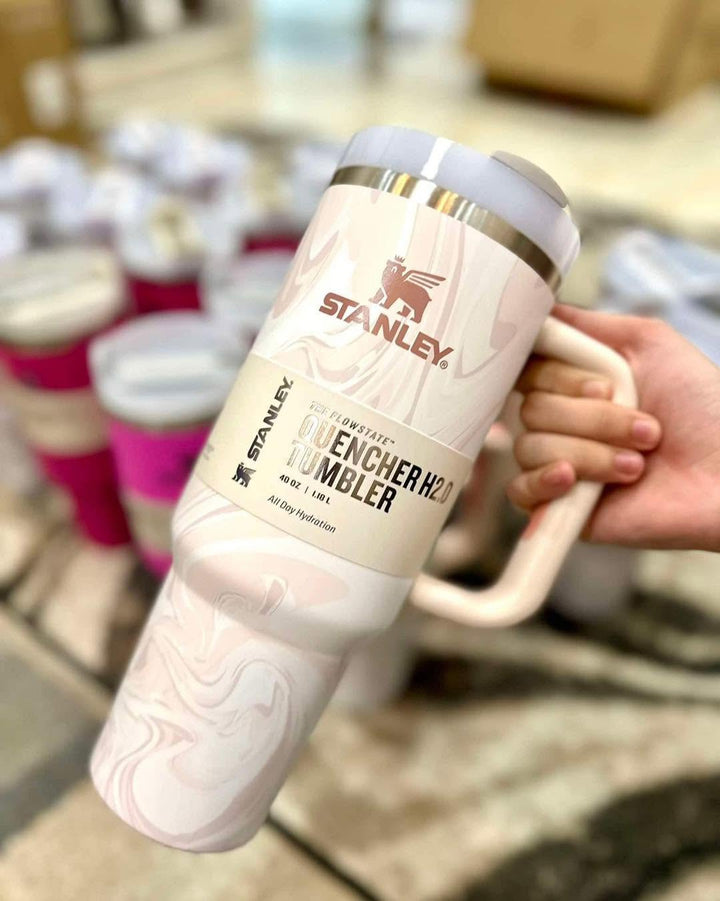 Stanley 40oz Quencher H2.0 Flowstate Insulated Tumbler with Handle & Straw Stainless Steel Travel Mug Hot & Cold waodeals