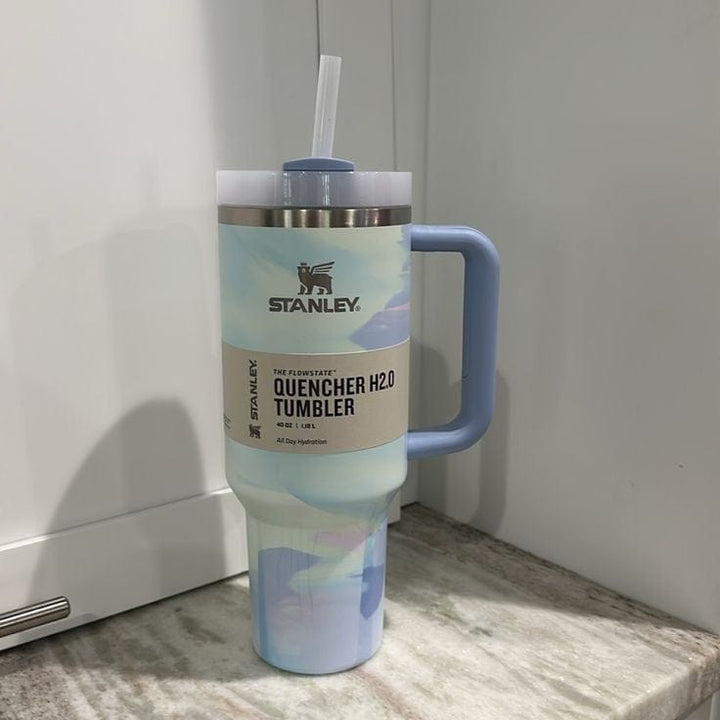 Stanley 40oz Quencher H2.0 Flowstate Insulated Tumbler with Handle & Straw Stainless Steel Travel Mug Hot & Cold waodeals