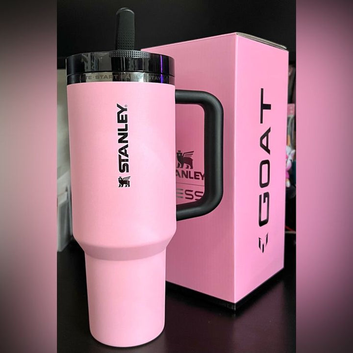 The Messi x Stanley Quencher ProTour Flip Straw Tumbler 40-OZ | Messi GOAT Pink waodeals