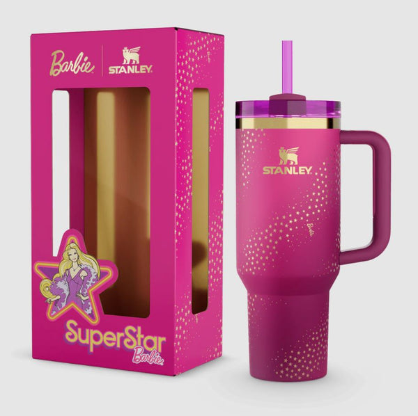Stanley x Barbie 70s Superstar Quencher 40oz – Retro Pink Tumbler with Straw Lid in Pakistan