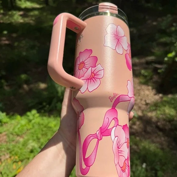 🍑 Stanley x Barbie 80s Peaches 'N Cream Quencher 40oz💖✨ waodeals
