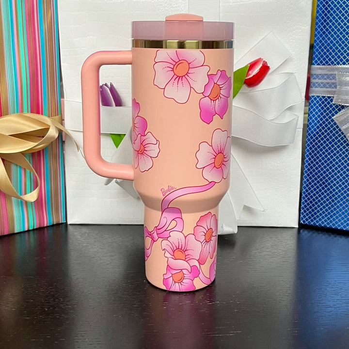🍑 Stanley x Barbie 80s Peaches 'N Cream Quencher 40oz💖✨ waodeals