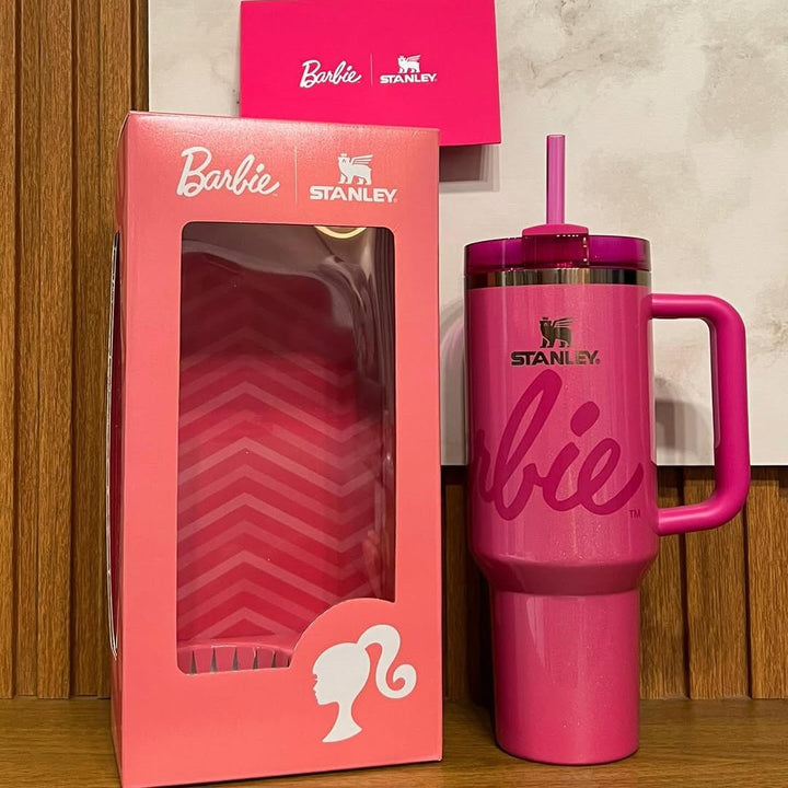 Stanley x Barbie™ Icon Quencher 40oz – Limited Edition Tumbler with Lid, Straw & Original Box
