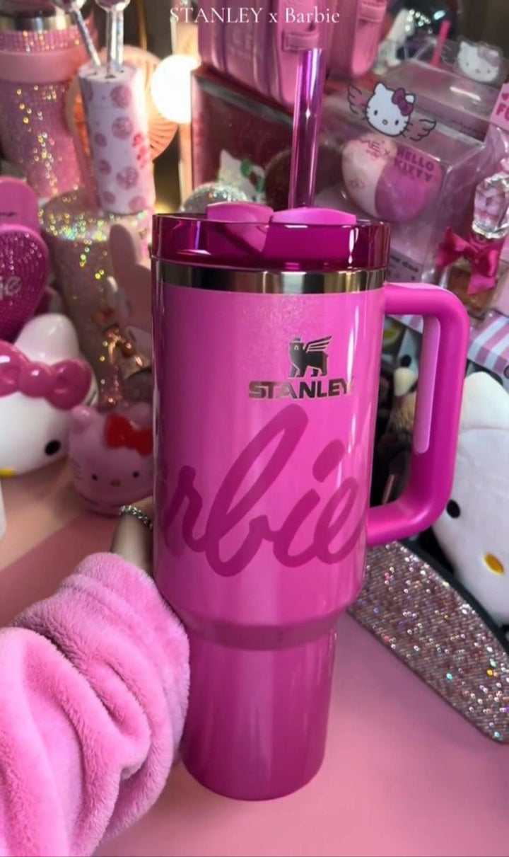 Stanley x Barbie™ Icon Quencher 40oz – Limited Edition Tumbler with Lid, Straw & Original Box