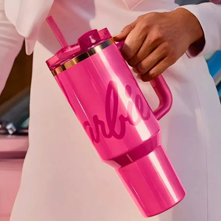 Stanley x Barbie™ Icon Quencher 40oz – Limited Edition Tumbler with Lid, Straw & Original Box