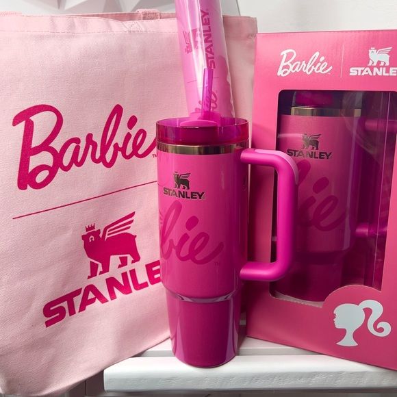 Stanley x Barbie™ Icon Quencher 40oz – Limited Edition Tumbler with Lid, Straw & Original Box