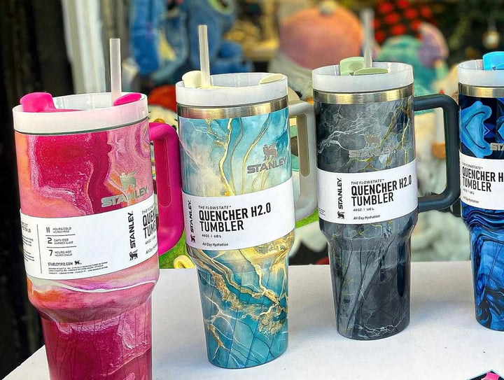 ⭐ Stanley Quencher H2.0 FlowState – Marble Edition | 40oz (1.18L) waodeals