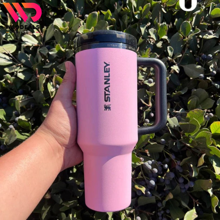 The Messi x Stanley Quencher ProTour Flip Straw Tumbler 40-OZ | Messi GOAT Pink waodeals