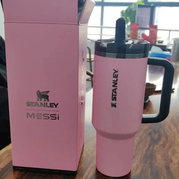 The Messi x Stanley Quencher ProTour Flip Straw Tumbler 40-OZ | Messi GOAT Pink waodeals