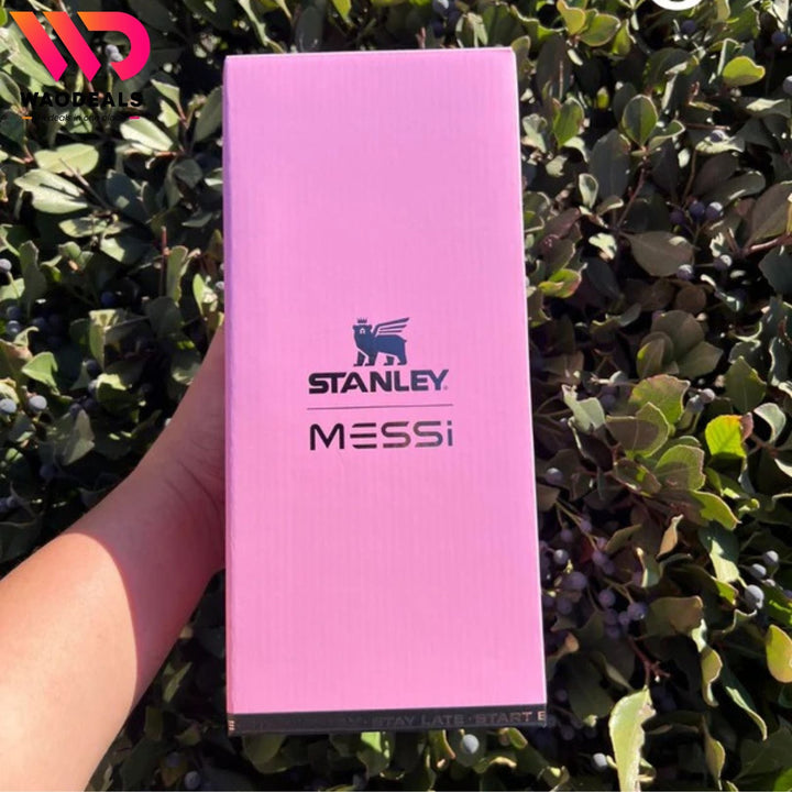 The Messi x Stanley Quencher ProTour Flip Straw Tumbler 40-OZ | Messi GOAT Pink waodeals