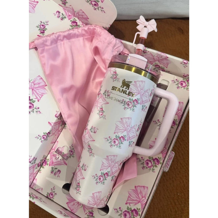 The Stanley X LoveShackFancy Quencher Tumbler 40oz waodeals