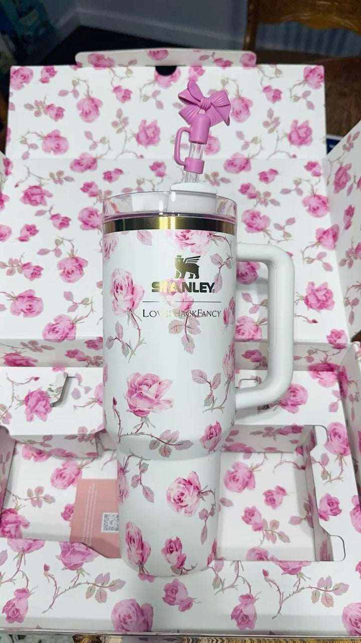 The Stanley X LoveShackFancy Quencher Tumbler 40oz - Original Tumbler-waodeals