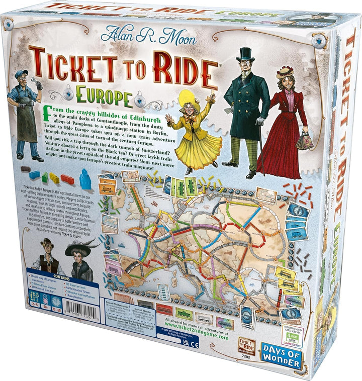 Ticket to Ride Europe Family Train Board Game