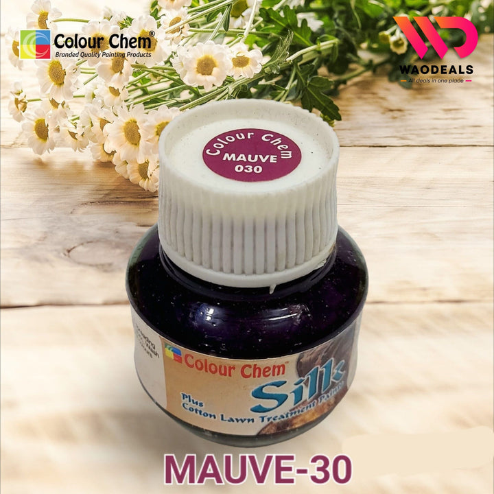 Pure Colour Chem Silk Fabric Paint – 30ml Premium Fabric Paint for Silk, Organza 🎨✨ waodeals