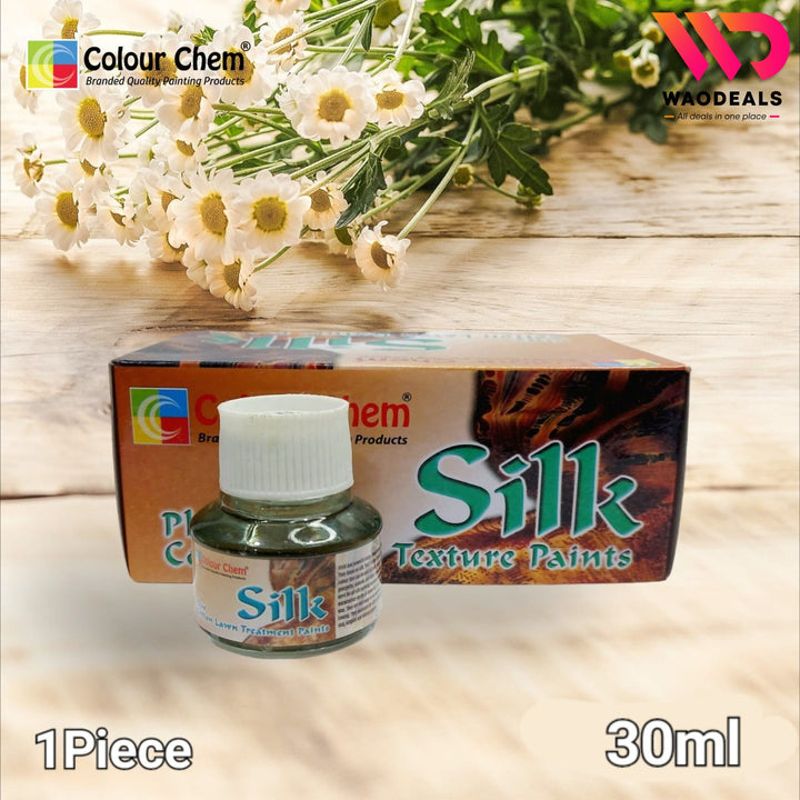 Pure Colour Chem Silk Fabric Paint – 30ml Premium Fabric Paint for Silk, Organza 🎨✨ waodeals
