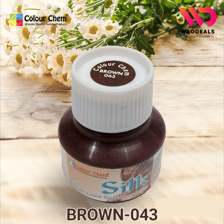 Pure Colour Chem Silk Fabric Paint – 30ml Premium Fabric Paint for Silk, Organza 🎨✨ waodeals