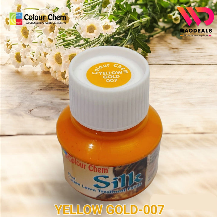 Pure Colour Chem Silk Fabric Paint – 30ml Premium Fabric Paint for Silk, Organza 🎨✨ waodeals