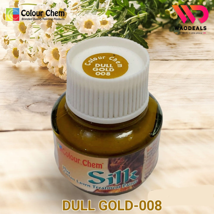 Pure Colour Chem Silk Fabric Paint – 30ml Premium Fabric Paint for Silk, Organza 🎨✨ waodeals