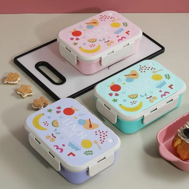 Stailess Steel- 3 Compartment Bento Lunch Box WaoDeals