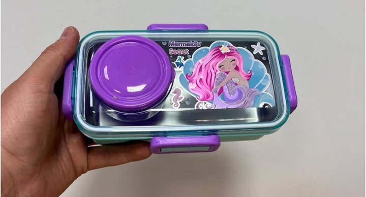 🥗✨ Kids Stainless Steel Insulated Lunch Box with Bowl & Spoon✨🥄 waodeals
