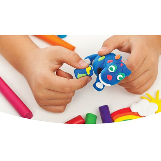 🧒🎨 NARA Kiddy Clay 6 Bright Colors Modelling Clay 60g Pack, Never Dries Out High Quality Soft Play Dough for Kids Made in Thailand 🌈✨ waodeals