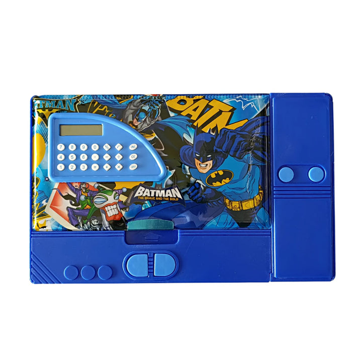Batman Jumbo Gadget Pencil Box with Calculator | Large Multi-Purpose Kids Pencil Case waodeals