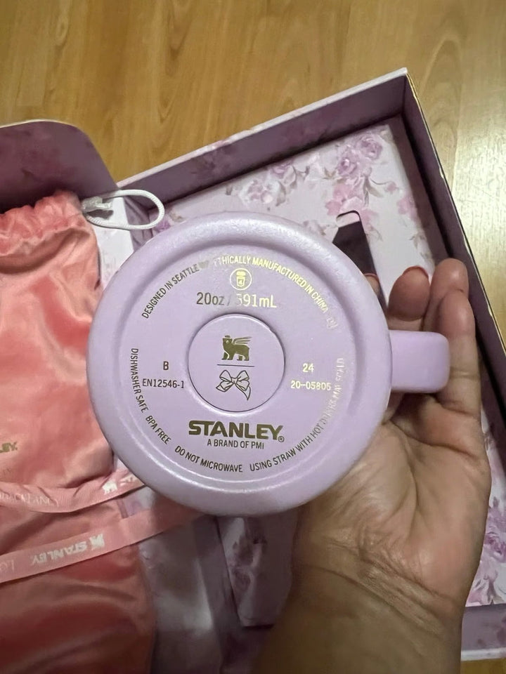 Stanley x LoveShackFancy Flowstate Quencher 20oz Tumbler Happy Thoughts waodeals