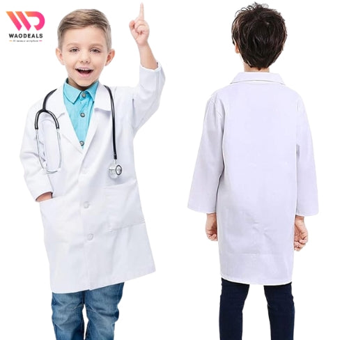 ⚪ All Sizes White Lab Coats | Professional Laboratory Coat | Doctor, Scientist & Kids 👨‍⚕️👩‍🔬 waodeals