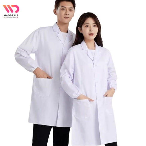 ⚪ All Sizes White Lab Coats | Professional Laboratory Coat | Doctor, Scientist & Kids 👨‍⚕️👩‍🔬 waodeals