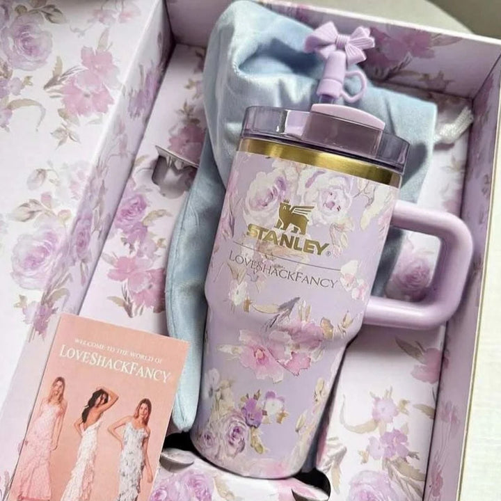 🛍️ Stanley x LoveShackFancy Mini Tumbler 20oz | Original Gift Box & Accessories waodeals